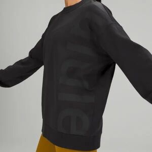 Lululemon Perfectly Oversized Crewneck logo black size 4/6
